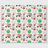 Ein sehr fröhlicher Cavalier King Charles Christma Geschenkpapier (Flach)