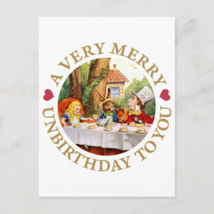 Ein sehr fröhlicher Geburtstag für dich! Feiertagspostkarte