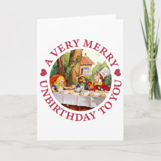 Ein sehr fröhlicher Un-Geburtstag an Dich! Feiertagskarte