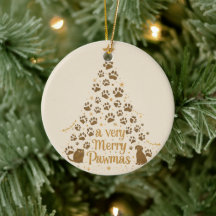 Ein sehr fröhliches Pawmas-Weihnachten Katze und H
