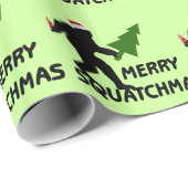 Ein sehr fröhliches Squatchmas Geschenkpapier (Rolleneckpunkt)