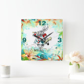 Ein sehr fröhliches Unbirthday Quadratische Wanduhr (Zuhause)