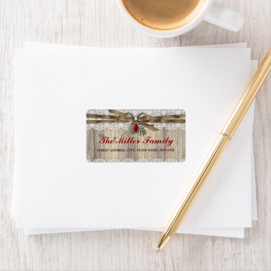 Ein sehr fröhliches Weihnachts-Adress-Labels Adressaufkleber (Insitu)