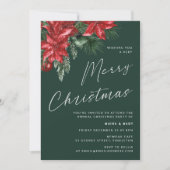 Ein sehr fröhliches Weihnachts-Classic-Party Grün Einladung (Vorderseite)