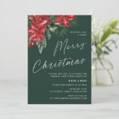 Ein sehr fröhliches Weihnachts-Classic-Party Grün Einladung (Stehend Vorderseite)