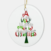 Ein sehr fröhliches Weihnachtsgeschenk Keramikornament (Links)