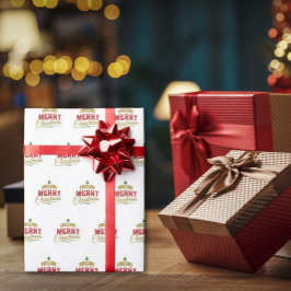 Ein sehr fröhliches Weihnachtswrapping Paper Geschenkpapier