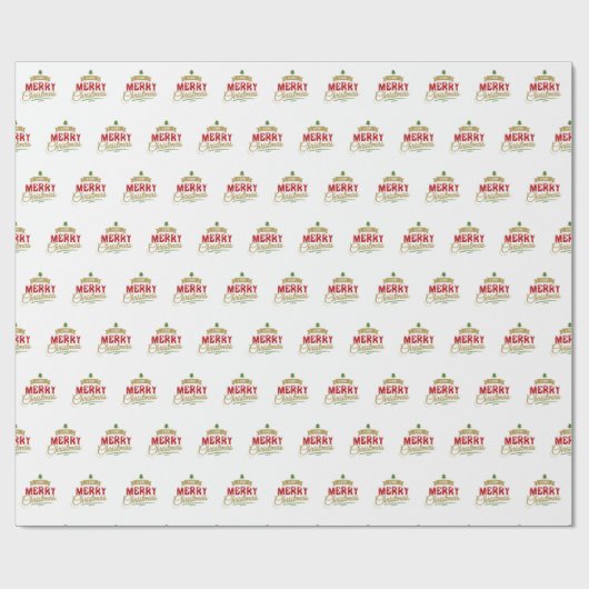 Ein sehr fröhliches Weihnachtswrapping Paper Geschenkpapier (Flach)