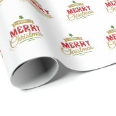 Ein sehr fröhliches Weihnachtswrapping Paper Geschenkpapier (Rolleneckpunkt)