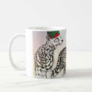Ein sehr Gepard-Weihnachtswickelrock Kaffeetasse