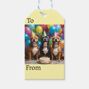 Ein sehr glücklicher Geburtstag mit Kuchen, Geschenkanhänger