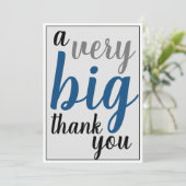 Ein sehr großer Dankeschön an Ihr Büro Dankeskarte (Stehend Vorderseite)