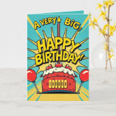 Ein sehr großer Geburtstag Karte (Gelbe Blume)