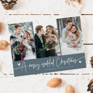 Ein sehr hochgezücktes Weihnachts-Neuvermähltes Fo Feiertagskarte