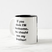 Ein sehr hübscher Orang-Utan Zweifarbige Tasse (Vorderseite Links)