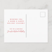 Ein sehr kaktischer Weihnachtsbaum Postkarte (Rückseite)