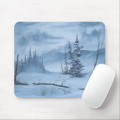 Ein sehr kalter Winter Mousepad (Mit Mouse)