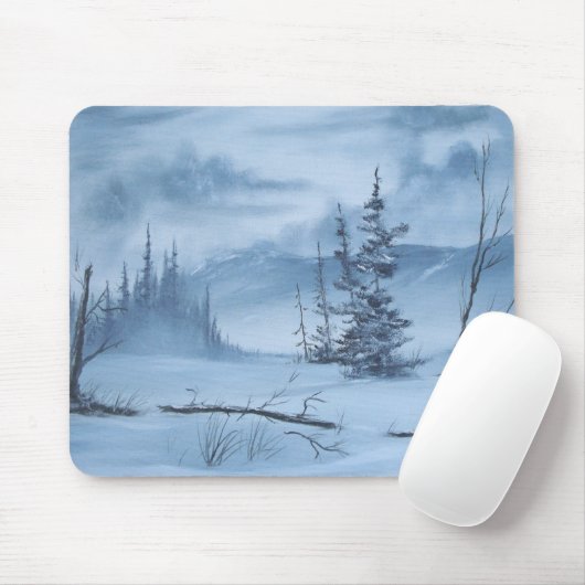 Ein sehr kalter Winter Mousepad (Mit Mouse)