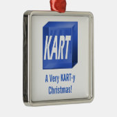 Ein sehr KART-y Weihnachten! Verzierung Silbernes Ornament (Rechts)