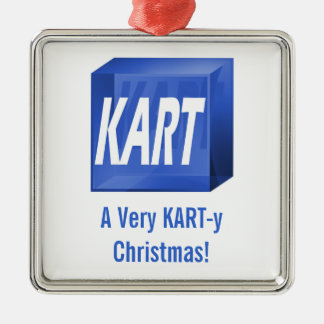 Ein sehr KART-y Weihnachten! Verzierung Silbernes Ornament