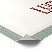 Ein sehr leichtes Babyduschzeichen Poster (Ecke)