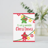 Ein sehr leichtes Weihnachtsmeisterspiel Postkarte (Stehend Vorderseite)