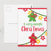 Ein sehr leichtes Weihnachtsmeisterspiel Postkarte (Vorne/Hinten)