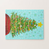 Ein sehr makaberes Weihnachtsbaum-Puzzlespiel Puzzle (Horizontal)