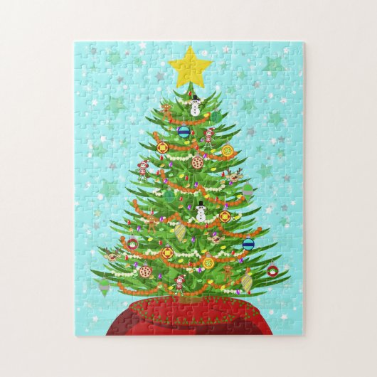 Ein sehr makaberes Weihnachtsbaum-Puzzlespiel Puzzle (Vertikal)