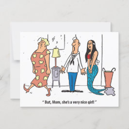 Ein sehr nettes Mädchen, Unglaublich witzig, Vinta Postkarte