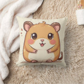 Ein sehr niedlicher Hamster Sein Name ist Tori Kissen (Decke)