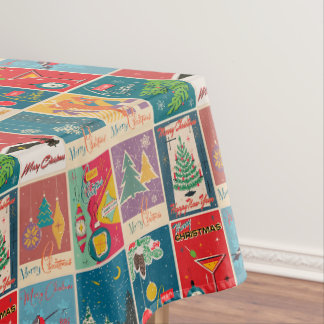 Ein sehr retro Weihnachten Tischdecke