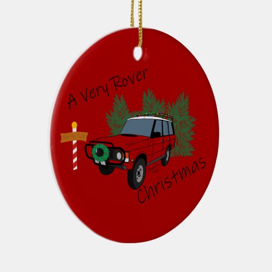 Ein sehr ruhmreiches Weihnachten Keramik Ornament (Rechts)