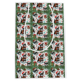 Ein sehr schnauzer Weihnachten Mittlere Geschenktüte