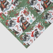 Ein sehr schnauzer Weihnachten Seidenpapier (Detail)
