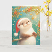 Ein sehr schönes Weihnachten Karte (Gelbe Blume)