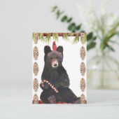 Ein sehr schönes Weihnachtsfest mit Pinecones Postkarte (Stehend Vorderseite)