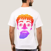Ein sehr seltsames Maskendesign eines T - Shirt (Rückseite)