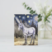 Ein sehr süßes Donkey-Einhorn Postkarte (Stehend Vorderseite)