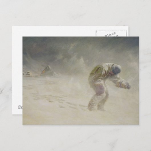 Ein sehr tapferer Herr, 1913 Postkarte (Vorne/Hinten)