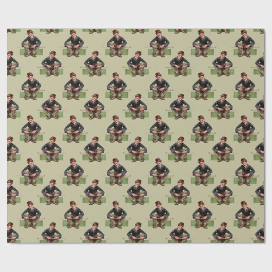 Ein sehr trauriger Tramp Geschenkpapier (Flach)