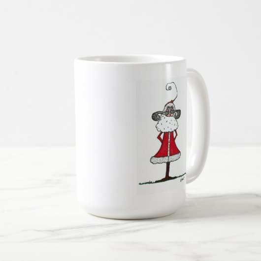 Ein sehr ursprünglicher Weihnachtsmann in seinem s Kaffeetasse (VorderseiteRechts)