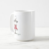 Ein sehr ursprünglicher Weihnachtsmann in seinem s Kaffeetasse (Vorderseite Links)