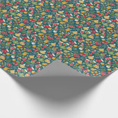 Ein sehr weihnachtliches Muster Geschenkpapier (Ecke)