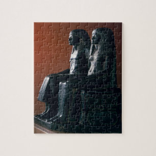 Ein seigneurial Paar in der zeremoniellen Puzzle