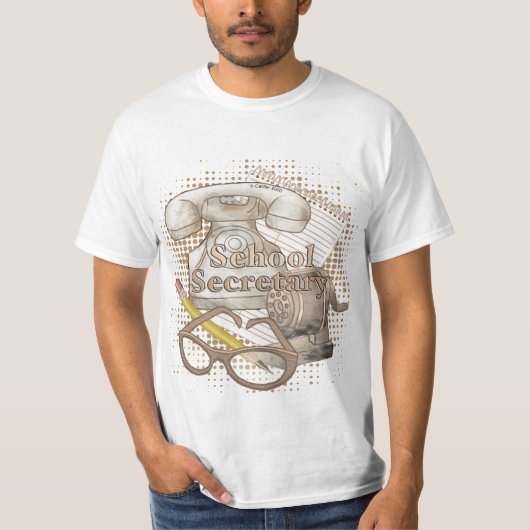 Ein Sekretär der Schule T-Shirt (Vorderseite)