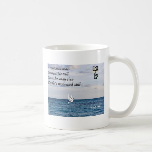 Ein selbstbewusster Mann Kaffeetasse (Rechts)