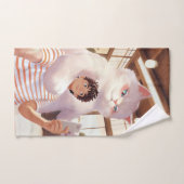 Ein Selfie mit dem Fluffy Riesen Badhandtuch Set (Handtuch)