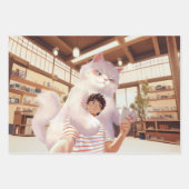 Ein Selfie mit dem Fluffy Riesen Geschenkpapier Set (Vorderseite 3)