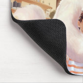 Ein Selfie mit dem Fluffy Riesen Mousepad (Ecke)